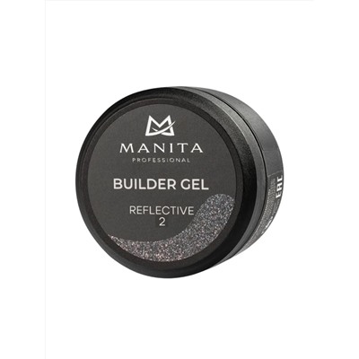 MANITA Гель моделирующий для ногтей светоотражающий / Builder Gel Reflective №02, 15 мл 28231