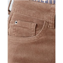 Брюки из эластичного микро-вельвета