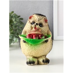 Копилка для денег «Ежик с ягодами», гипс, 14.5×10×11.5 см