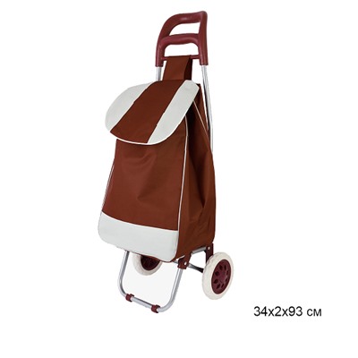Сумка-тележка шоколад / M36 /уп 10/* грузоподъемность до 30 кг