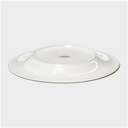 Десертная тарелка Magistro La Perle, d=21 см, утолщённый край, фарфор, белая