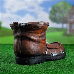 Фигурное кашпо для цветов «Башмак», 33×18 см, полистоун