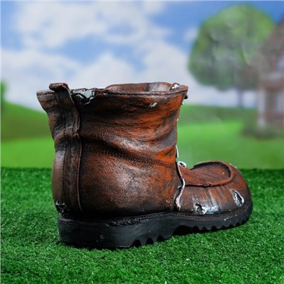 Фигурное кашпо для цветов «Башмак», 33×18 см, полистоун