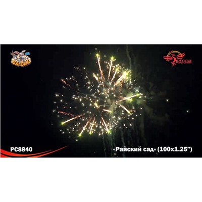Фейерверк РС8840 Райский сад (1,25" х 100)