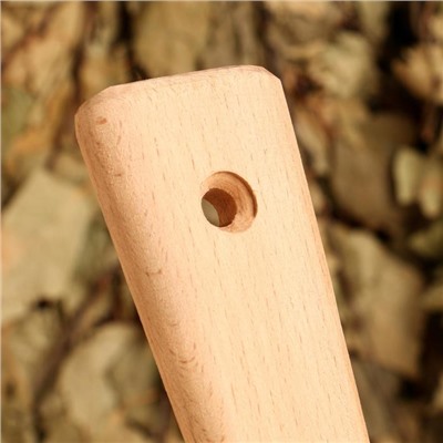 Ушат для бани и сауны, 2.2 л, латунь, деревянная ручка, 20 см