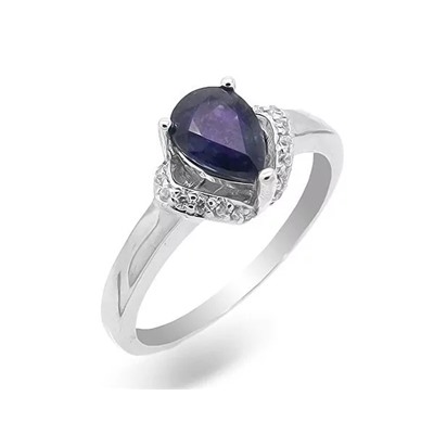 Кольцо из серебра сапфир, SL-RIC44