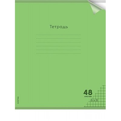Тетрадь  48л клетка пластиковая обложка "НЕОН GREEN" plastic cover 48-1375 Проф-Пресс