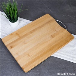Доска разделочная 24х34х1.8 см / V-72 /уп 30/ бамбук