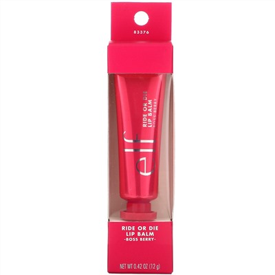 E.L.F., Ride Or Die Lip Balm, Boss Berry, 0.42 oz (12 g)