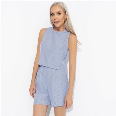 Комплект с шортами на резинке, Любоваться собой (полоска, 2 в 1)