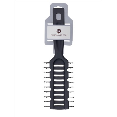 Kristaller Расческа для волос продувная C13, нейлоновые штифты, черный 25328