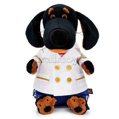 Собака Ваксон в белом кителе