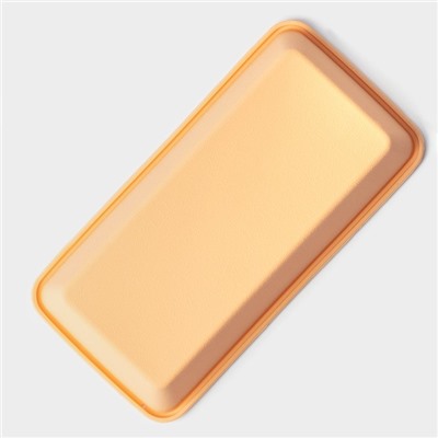 Форма для выпечки Доляна «Хлеб», силикон, 22×11×5.5 см, внутр.размер 20.7×10 см, персиковая