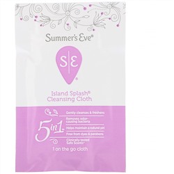 Summer's Eve, Очищающие салфетки 5 in 1, Island Splash, 16 салфеток в индивидуальной упаковке