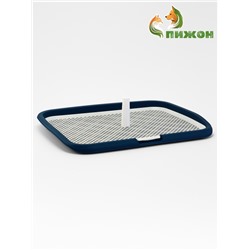 Туалет открытый со столбиком 65×6.5×5 см, синий