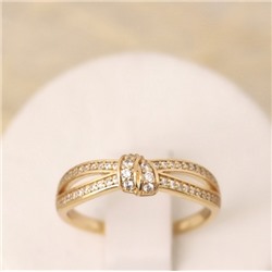 Кольцо позолота  Н01-15327 размер 15.5-16.5 17-18