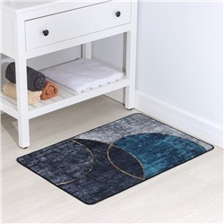 Коврик для дома Доляна «Мэни», 60×90 см, синий