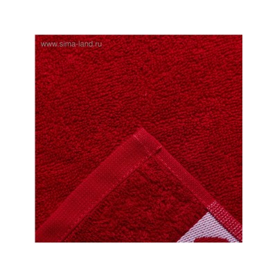 Полотенце махровое «Этель. Это любовь», 30×60 см, 100% хлопок, бордовое