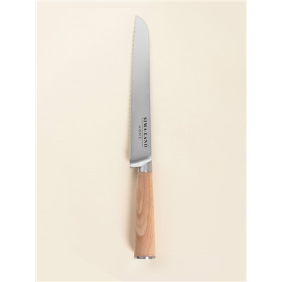 Нож кухонный хлебный SL Home «Калабрия», нержавеющая сталь, 20.5 см, бежевый