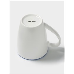 Кружка Magistro Blue Lagoon, 350 мл, фарфор, белая