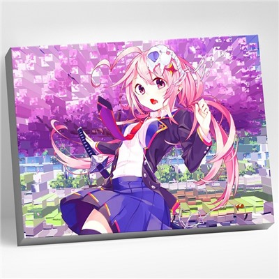 УЦЕНКА Картина по номерам 40×50 «Весеннее аниме», 26 цветов