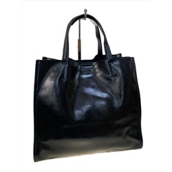 Женская сумка из натуральной кожи, цвет  черный