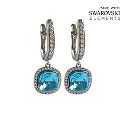 Серьги с кристаллами Swarovski
