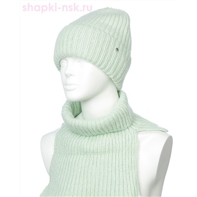 1501Ag Ангора велес Комплект женский флис (колпак+снуд) (54-58)