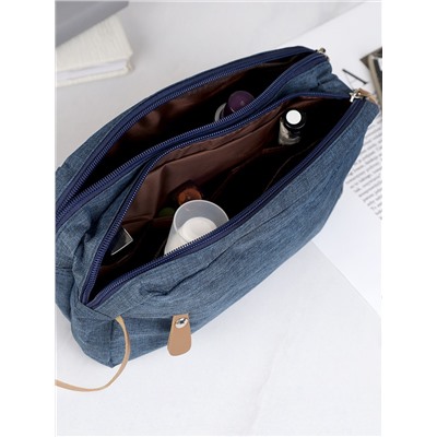 Косметичка 10х25х15 см синий / XN-019BLU /уп 150/подарок мужчине