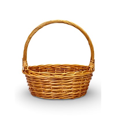 Корзина плетёная для хранения, лоза, натуральная, набор 3 шт.