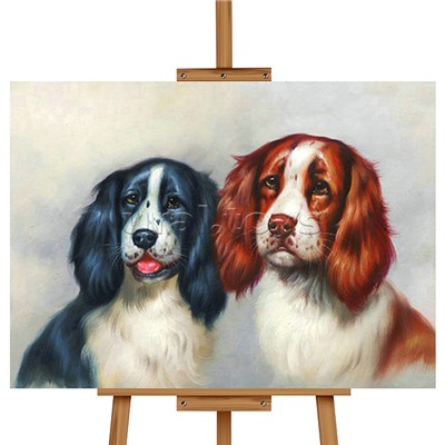 Набор для рисования "Картина по номерам 40х50 см. Два щёнка"