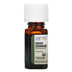 Aura Cacia, органическая герань, 7,4 мл (0,25 жидк. унции)