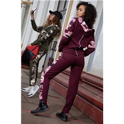 7235 бордо Костюм женский (42-52)