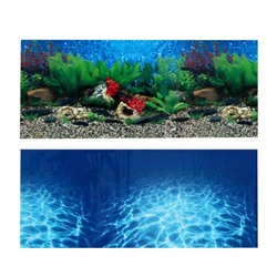 Фон для аквариума двухсторонний, 50×115 см