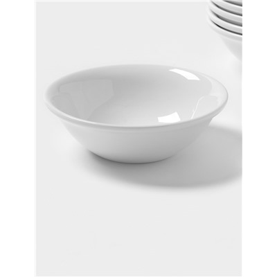 Тарелки глубокие Magistro Basic bistro, 450 мл, d=15.5 см, набор 6 шт., фарфор, белые