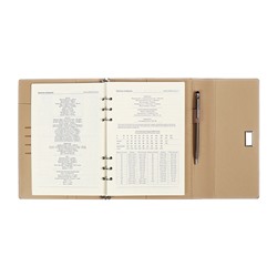 Органайзер на кольцах А5, 100л, линия, к/зам, с ручкой, в подар. короб., Серый