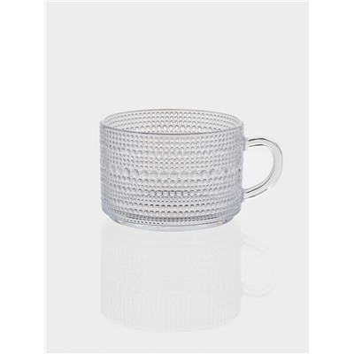 Набор кружек Couple, 400 мл, 2 шт., стекло, прозрачный