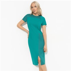 Платье-футляр из трикотажа, Шлейф юности (green)