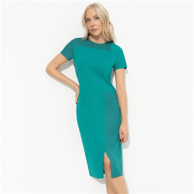 Платье-футляр из трикотажа, Шлейф юности (green)