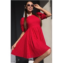 Женское хлопковое платье шитьё Happyfox