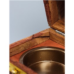 УЦЕНКА Подставка под благовония в форме пирамиды «Джали», 9×9×15.5 см, дерево шишам