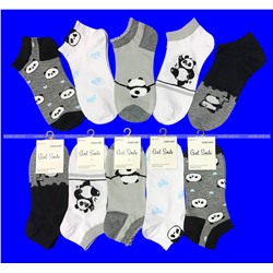 AMIGOBS носки женские укороченные с принтом "Панда" арт. 1835