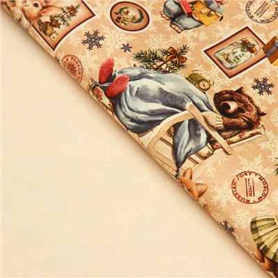 Бумага крафт упаковочная «Уютное настроение», 50×70 см