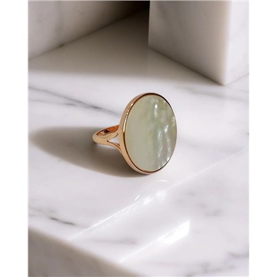 Кольцо с натуральным перламутром