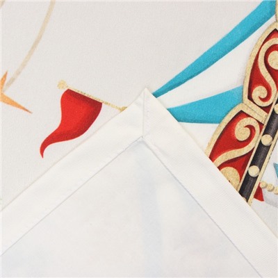 Скатерть новогодняя Этель «Щелкунчик» 150×220 см, с ВГМО, 100% хл, саржа 190 г/м²