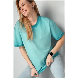 Женская футболка оверсайз с эффектом градиент Happyfox