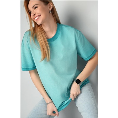 Женская футболка оверсайз с эффектом градиент Happyfox