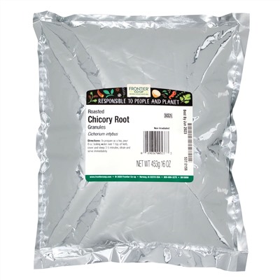 Frontier Natural Products, обжаренный корень цикория, в гранулах, 453 г (16 унций)