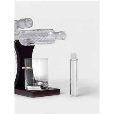 Мини-Бар «Снайпер», 800 мл, 2 бокала, на подставке, стекло