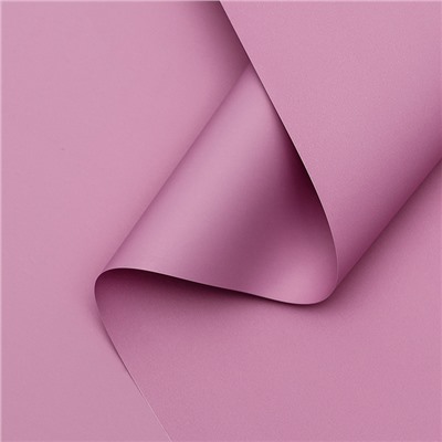 Пленка для цветов тонированная, матовая, розовая орхидея, 0.5×10 м ±1 см, 65 мкм